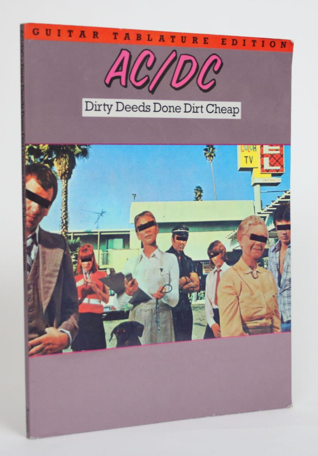 AC/DC DIRTY DEEDS DONE DIRT CHEAP GUITAR TABLATURE EDITION Ride On ...